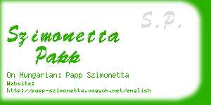 szimonetta papp business card